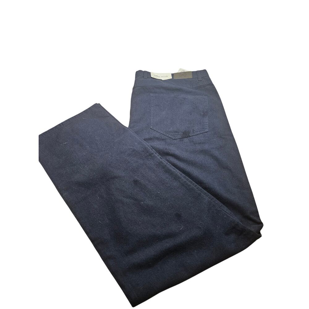 Peter Millar Mountainside Flannel Pants Mens Navy Size 42X34